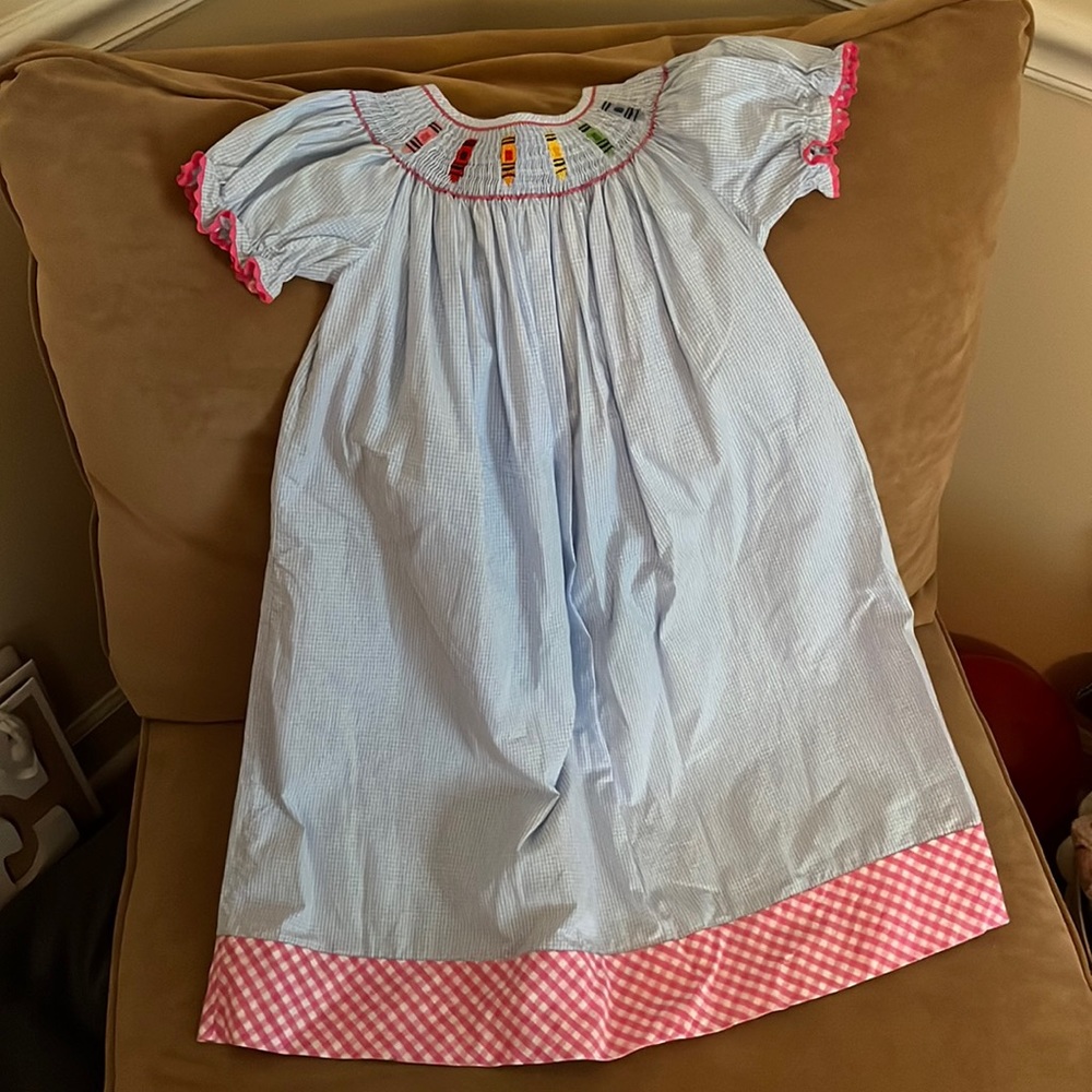 Smocked School Dress 5